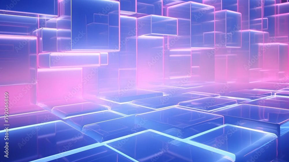 3d rendering of blue and pink abstract geometric background. Scene for advertising, technology, showcase, banner, game, sport, cosmetic, business, metaverse. Sci-Fi Illustration. Product display 3d rendering of blue and pink abstract geometric background. Scene for advertising, technology, showcase, banner, game, sport, cosmetic, business, metaverse. Sci-Fi Illustration. Product display