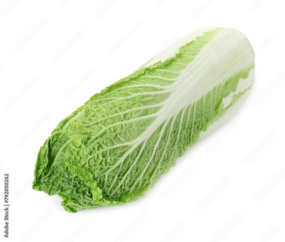 Fresh ripe Chinese cabbage isolated on white Fresh ripe Chinese cabbage isolated on white
