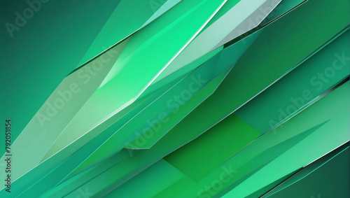 Abstract Elegant Diagonal Light Striped Green Background Digital Background Polygon. © xKas