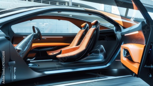 Innovative Interior Journey Exploring the Futuristic Features and Eco-Friendly Design of a Modern Electric Car
