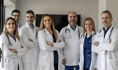 Male and female doctors in ...