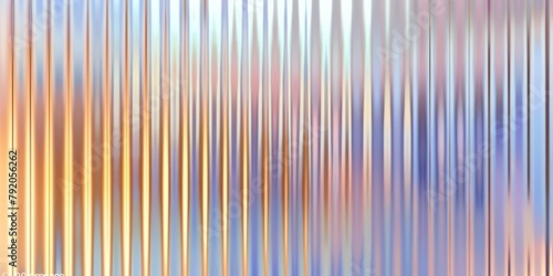 Corrugated glass texture, Patterned glass texture background. Light reflection displacement texture with fluted color light effect. Reflected, modern home decor interior.