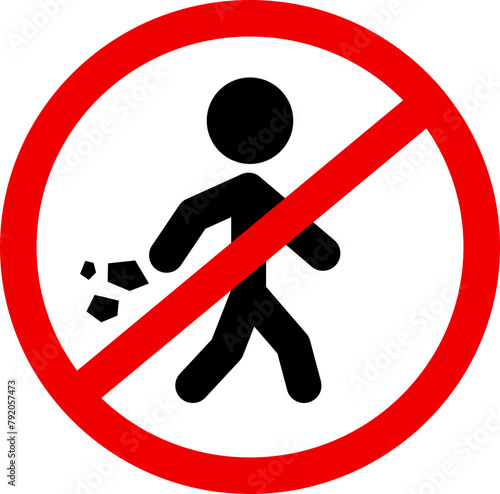 no littering icon