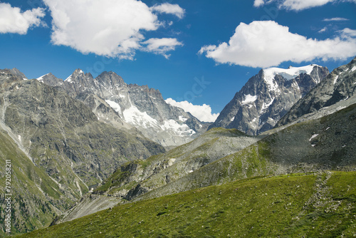 Trail to Arolla in the Pennine Alps, Switzerland.