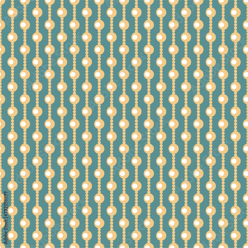 Seamless glamour print pattern with beads jewelry art decor wallpaper for textile, package, paper