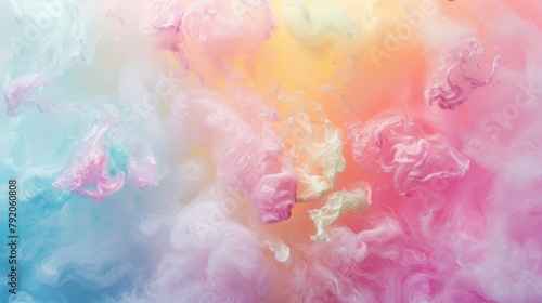 multi-colored cotton candy texture.