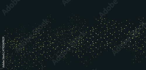 Abstract background with golden shimmer. Gold Glitter Stars. Luxury Shiny Confetti.
