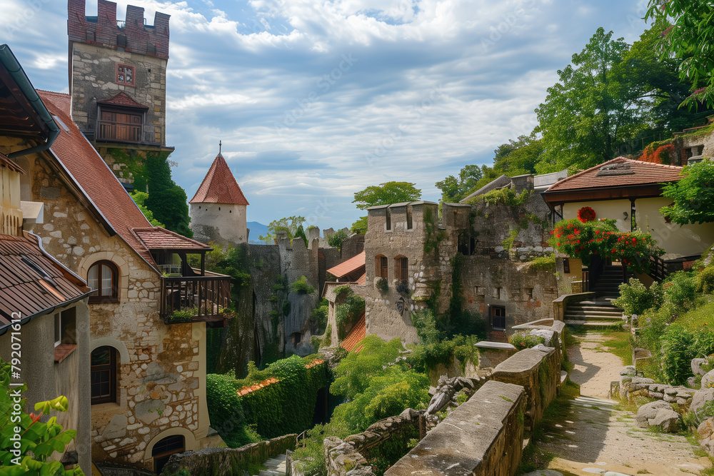 European Medieval Castle, Generative AI