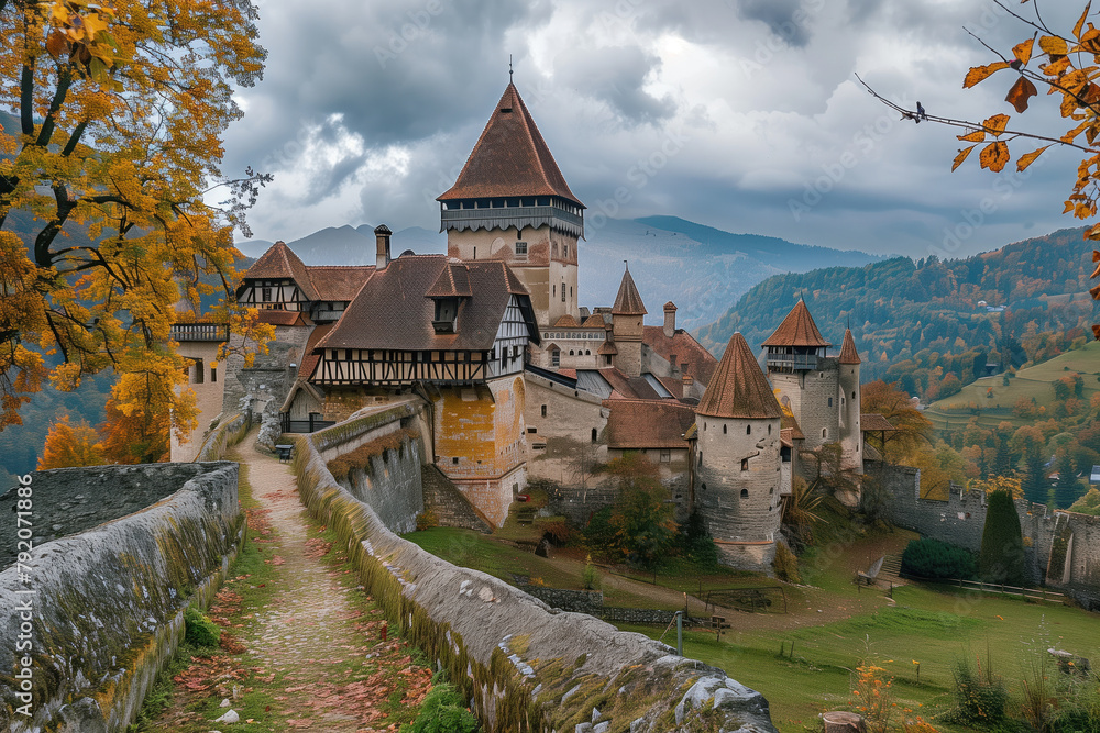 European Medieval Castle, Generative AI