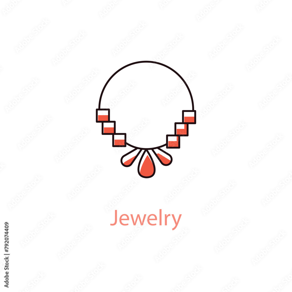 Jewelry Vector Icon Design Icon representing the concept of jewelry. Jewelry Vector Icon Design Icon representing the concept of jewelry.
