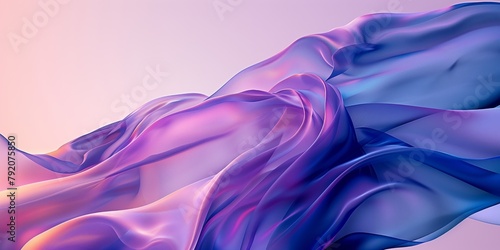 Abstract, Abstract Fabric Flow in Purple and Pink, Silky Smooth Texture,