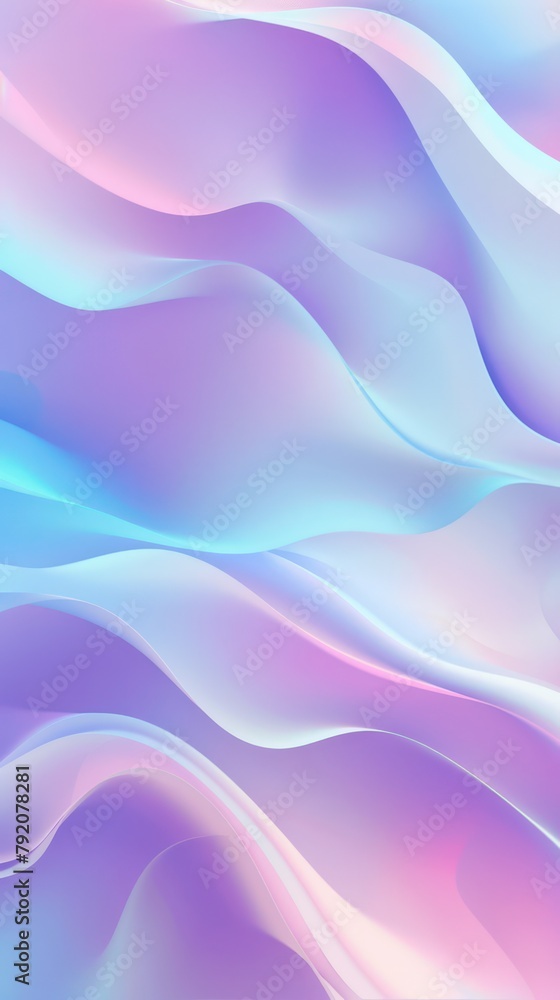 Obraz premium This image features a smooth, flowing pattern with a blend of blue and purple hues, creating a calming and artistic abstract background