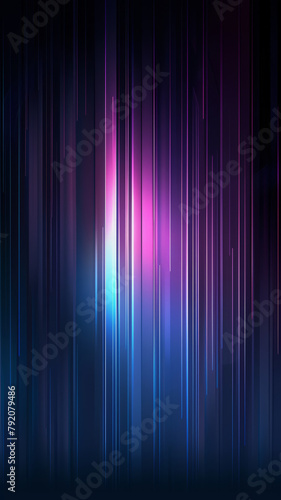 Blue and Purple Gradient Vertical Lines Abstract Background