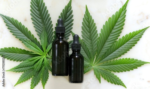 Green leaves of medicinal c...
