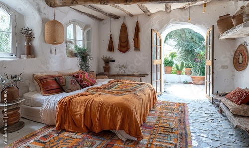 A bedroom in an old Greek farmhouse