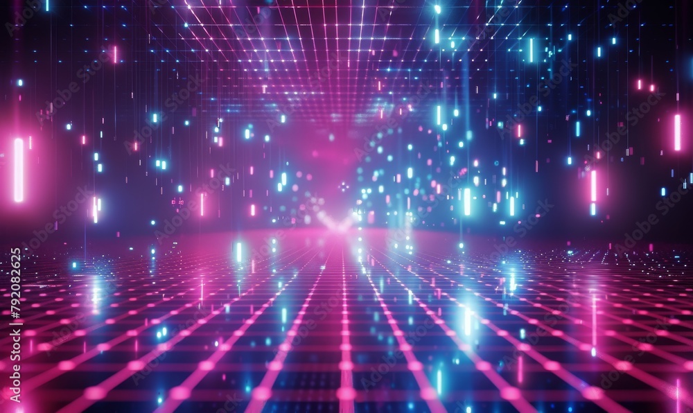 Neon-Lit Room Overflowing With Lights Neon-Lit Room Overflowing With Lights