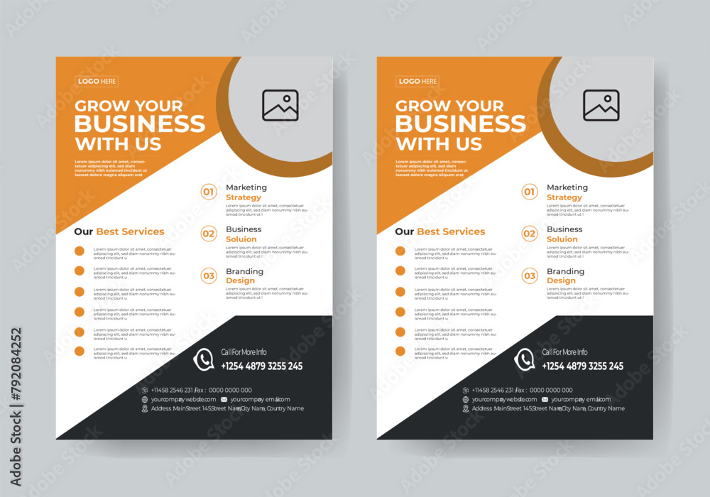 business flyer template 1 colour design business flyer template 1 colour design