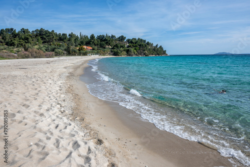 Sithonia coastline near Koviou Beach  Chalkidiki  Greece