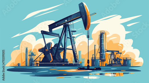 Oil icon  petroleum icon vector 2d flat cartoon vac