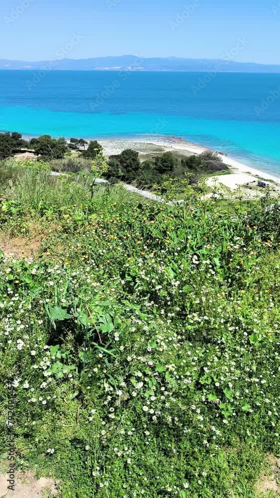 Amazing view of Kassandra coastline near town of Afitos, Chalkidiki, Central Macedonia, Greece Amazing view of Kassandra coastline near town of Afitos, Chalkidiki, Central Macedonia, Greece