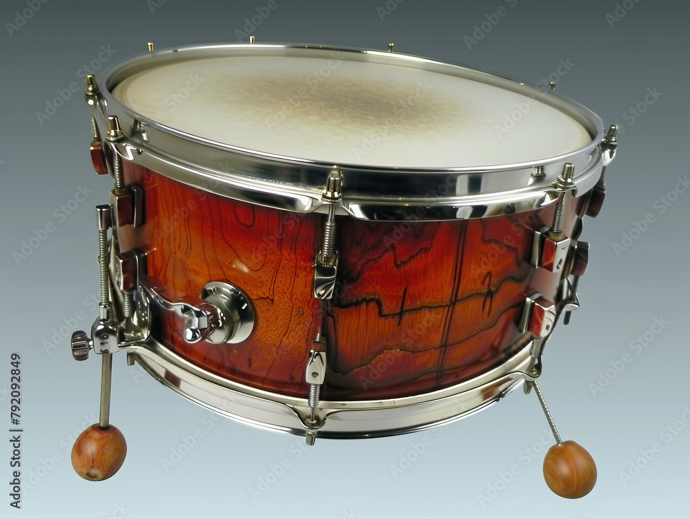 Obraz premium High-Quality Snare Drum with Wood Finish and Metal Hardware
