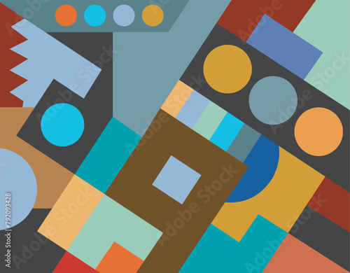 colorful abstract art for wall decoration
