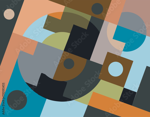 colorful abstract art for wall decoration
