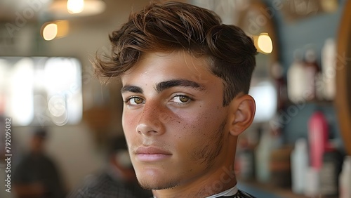 Barbershop offers expert haircuts to enhance confidence with stylish makeovers. Concept Haircuts, Stylish Makeovers, Barbershop Services, Expert Stylists, Confidence Booster