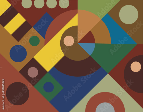 colorful abstract art for wall decoration
