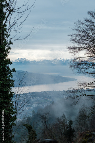 View from Utliberg  Zurich  Switzerland  Europe