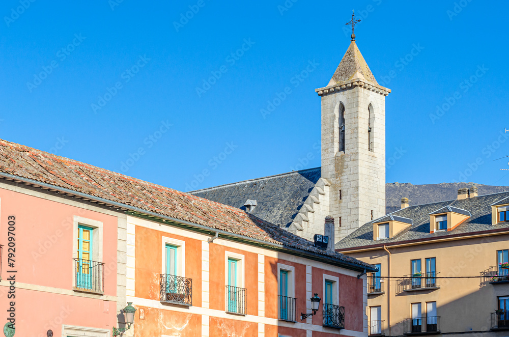 Church in the town of Real Sitio de San Ildefonso, Spain