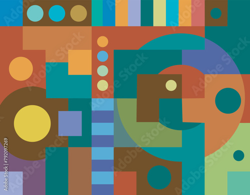 colorful abstract art for wall decoration
