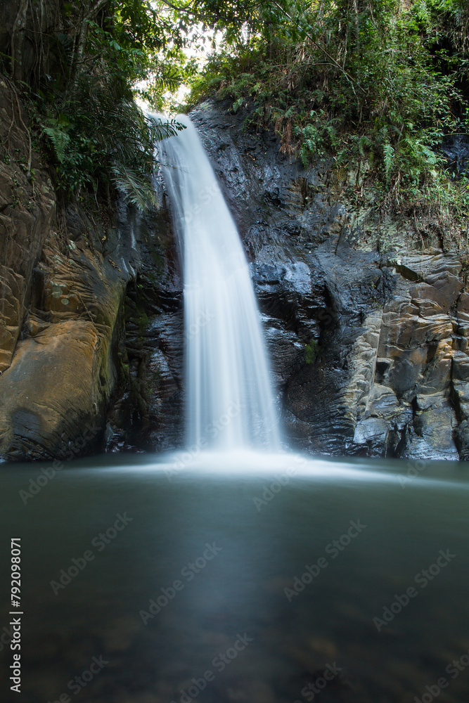 Fototapeta premium Waterfall in Indonesia on the Island Flores near Kelimutu volcano