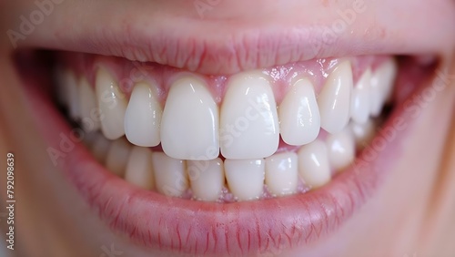 Transformation of Smile Through Teeth Whitening Cosmetic Dentistry: Before and After Photos. Concept Cosmetic Dentistry, Teeth Whitening, Smile Transformation, Before and After Photos