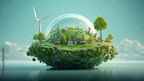 ESG, green energy, sustainable industry. Environmental, Social, and Corporate Governance concept.