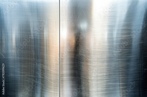 High-resolution brushed metal texture with reflective qualities for modern and industrial backgrounds.