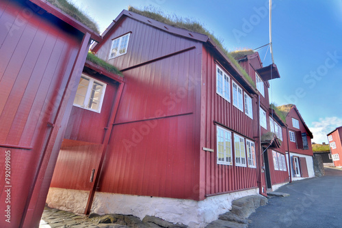 The old town of the capital of the Faroe Islands - Torshavn 