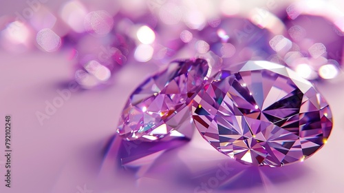 Purple diamond  jewel or gemstone.   