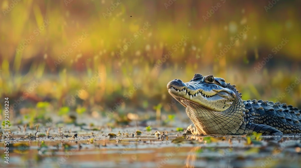 crocodile coming out of the water in a swamp in the jungle in high resolution crocodile coming out of the water in a swamp in the jungle in high resolution