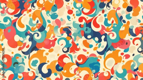 Experience the vibrant charm of an abstract colorful pattern designed to elevate any setting This decorative backdrop is versatile perfect for wallpaper pattern fills web page backgrounds o