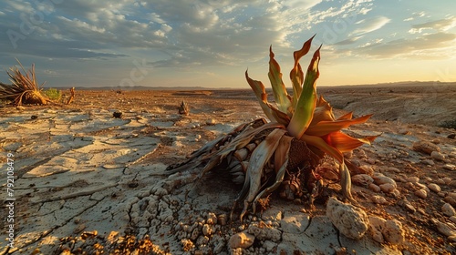 Welwitschia plant in the namib desert, Angola.

 photo