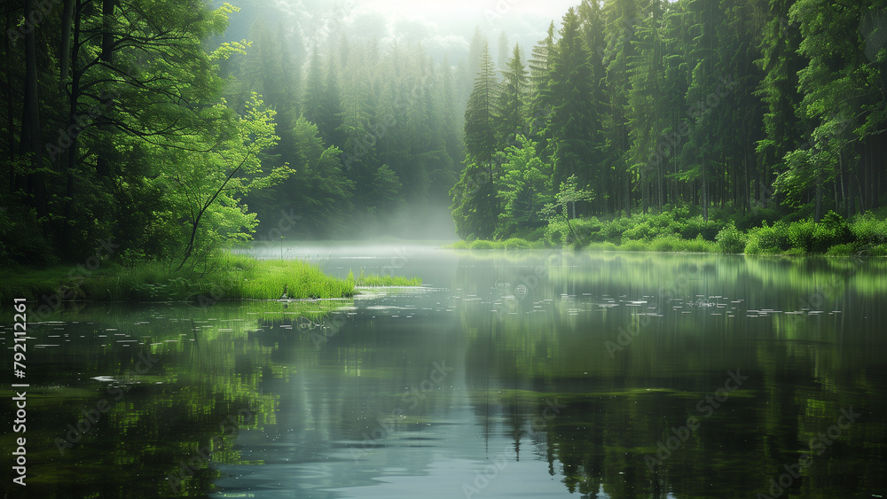 Nature’s Masterpiece: The Forest Lake Nature’s Masterpiece: The Forest Lake