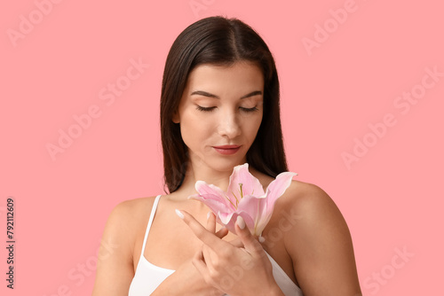 Beautiful young woman with ...