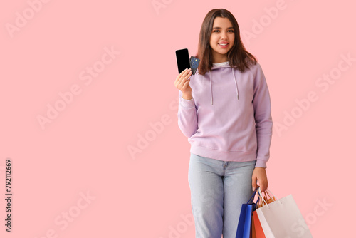 Young woman with credit car...