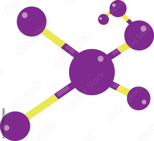 molecule vector. molecular structure vector