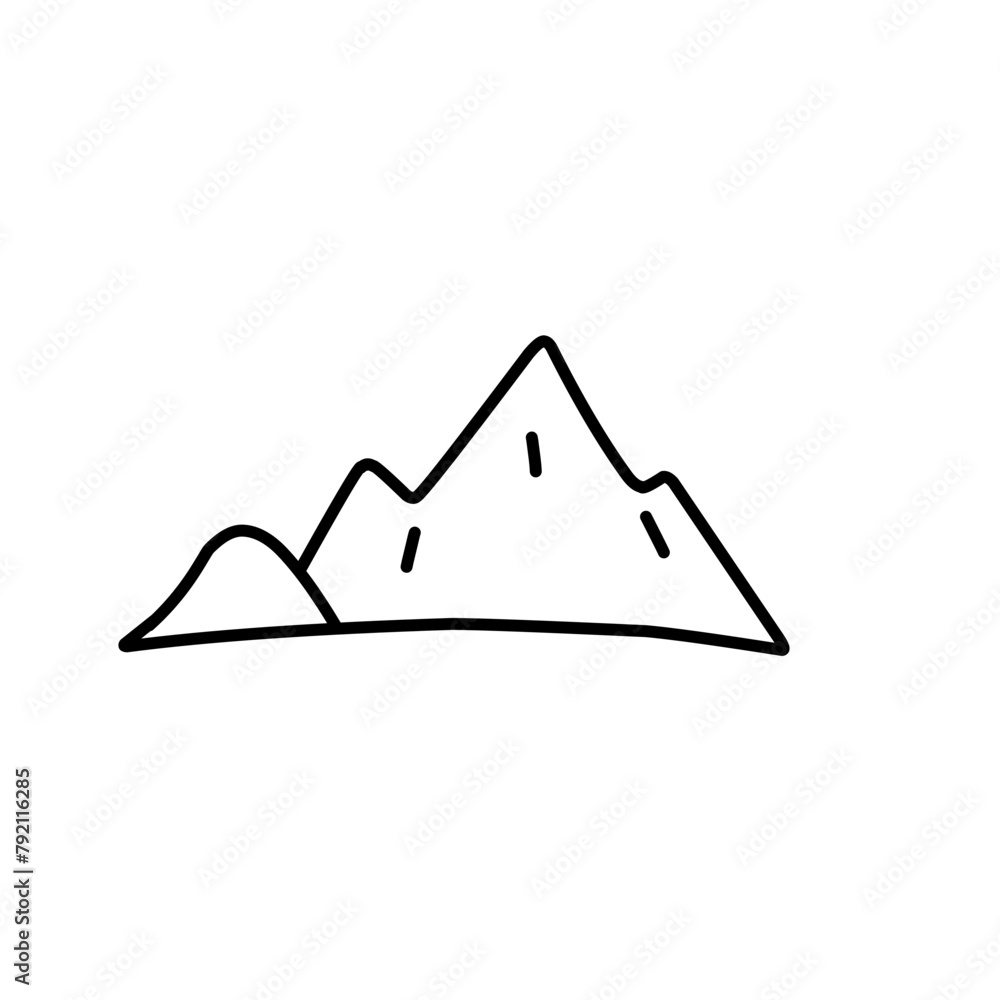 Mountain outline Mountain outline