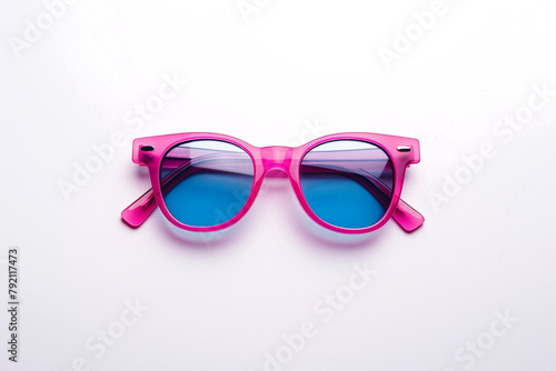 Stylish sunglasses for kids, isolated on a solid white background