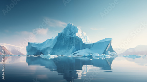Majestic Lone Iceberg - Arctic Ocean Landscape photo