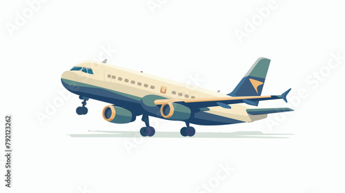 airplane transport flat icon isolated Hand drawn style