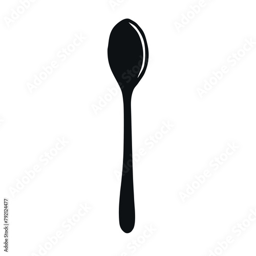 Vector hand drawn doodle sketch spoon isolated on white background